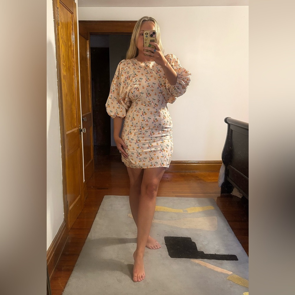 ASOS Floral Long Sleeve Dress